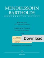 Concierto en mi menor op. 64 para violín y orquesta Download
