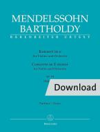 Concierto en mi menor op. 64 para violín y orquesta Download