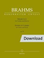 Sonata para violín y piano en sol mayor op. 78 Download