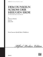Dem Dunkeln Schoss Der Heil'gen Erde 