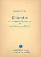 Kinderreime aus: Des Knaben Wunderhorn 