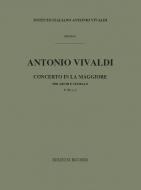 Concerto A Major Strings Continuo RV158 Score FXII#4 T8 
