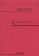 Tre (3) Giorni Son Che Nina Siciliana Voice/Piano 