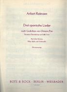 Drei spanische Lieder nach Octavio Paz 