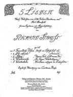 Five Songs to Poems by Otto Julius Bierbaum und Karl Henckell Op. 48/3 