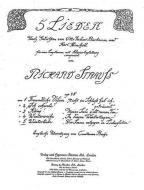 Five Songs to Poems by Otto Julius Bierbaum and Karl Henckell Op. 48/5 