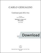 Com’esser può ch’io viva 