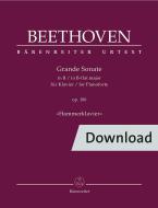 Gran Sonata en si bemol mayor de operación. 106 'Hammerklavier' Download