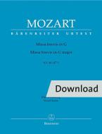 Missa brevis en sol mayor KV 49 (47d) Download