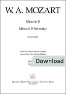 Missa brevis en si bemol mayor KV 275 (272b) Download