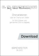 Chorvariationen über ein Thema von Hugo Distler 