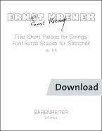 5 piezas cortas para cuerdas, OP. 116 