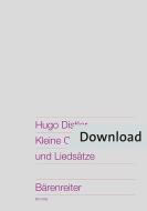 Kleine Choralmotetten und Liedsätze 