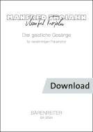 Tres canciones sagradas para coro femenino a cuatro voces Download