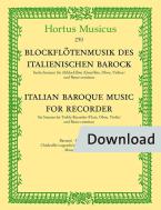 Música para flauta dulce del Barroco italiano Download