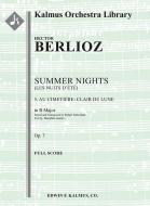 Summer Nights op. 7 (Les nuits d'ete): 5. Au Cimitiere: Clair de lune (transposed in B) 