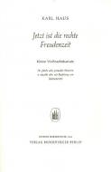 Jetzt ist die rechte Freudenzeit 