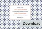 Kleine Weihnachtsmusik für 3 Blockflöten op. 27c 
