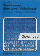 Variationen über 2 Volkslieder 