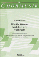 Was für Wunder hast du, Herr, vollbracht 