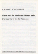 Wenn wir in höchsten Nöten sein 
