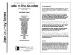 Late In The Quarter 