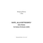 Suite "Alla Settecento" 