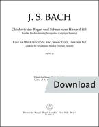 Como caen las gotas de lluvia y la nieve del cielo BWV 18 Download