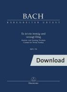 Es algo desafiante y abatido BWV 176 