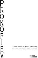 Trois Pieces De Romeo et Juliette Pour Orgue 