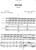 Quartet (inachevé/unfinished) 
