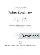 Herr, unser Herrscher SWV 27 Favoritchor 2 SATB Download
