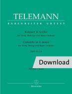 Concierto en sol mayor TWV 51:G9 Download
