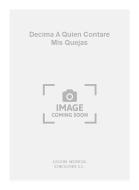 Decima A Quien Contare Mis Quejas (Garcia Velasco) For Guitar 
