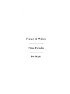 3 Preludes for Organ 