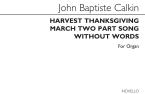 Harvest Thanksgiving March and Two-Part Song 