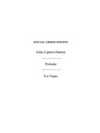 Prelude for Organ 