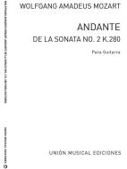 Andante De La Sonata No.2 K.280 (Llobet) For Guitar 