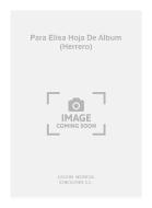 Para Elisa Hoja de Album 