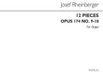 12 Pieces Op. 174 Nos.9 & 10 