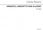 Andante, Larghetto and Allegro 