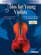 Solos For Young Violists Vol. 3 - Viola Part And Piano Accompanied 