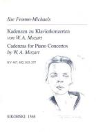 Cadenzas for Piano Concertos by W. A. Mozart (K 467/K 482/K 503/K 537) 