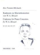 Cadenzas for Piano Concertos by W. A. Mozart (K 467/K 482/K 503/K 537) 