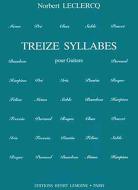 13 Syllabes 