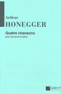 Quatre Chansons Voix Grave/Piano 
