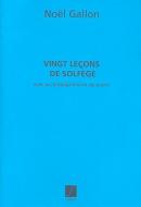 Solfege En Vingt Lecons, Avec Accompagnement De Pi 