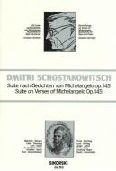 Suite on Texts of Michelangelo Buonarroti 