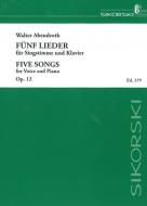 5 Songs op. 12 