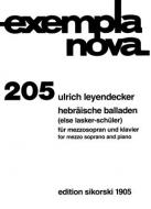 Hebrew Ballads on Poems by Else Lasker-Schüler 